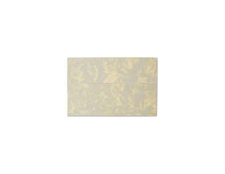 Ozdobné obálky Millenium - 7 x 10 cm, 120 g/m2, krémové, vzor růže, 10 ks