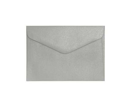 Ozdobné obálky Pearl - C6, 150 g/m2, perleťové, stříbrné, 10 ks