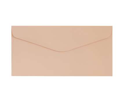 Ozdobné obálky Smooth - DL, 120 g/m2, broskvové, 10 ks