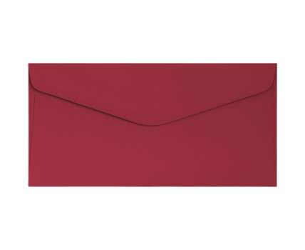 Ozdobné obálky Smooth - DL, 130 g/m2, červené, 10 ks