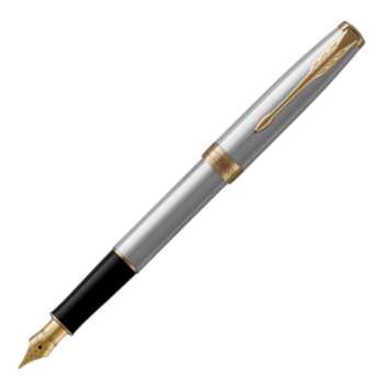 Plnicí pero Parker Sonnet Stainless Steel - hrot M, stříbrné