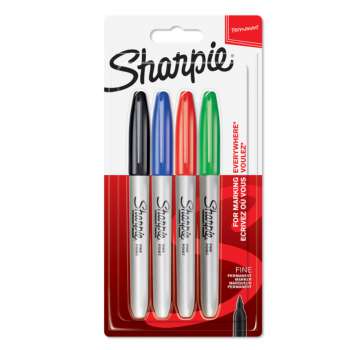 Permanentní popisovač Sharpie Fine - sada 4 barev