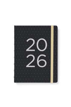 Diář Filofax Moonlight 2026 -  týdenní, A5, černý