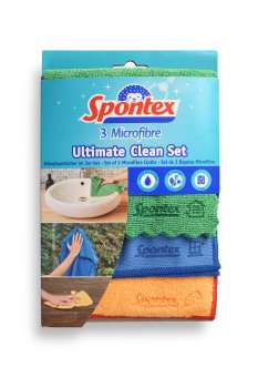 Sada utěrek z mikrovlákna Spontex Ultimate - 3 ks