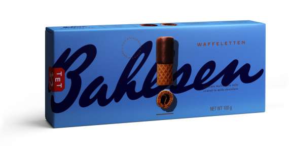 Sušenky Bahlsen - vafle s mléčnou čokoládou, 100 g