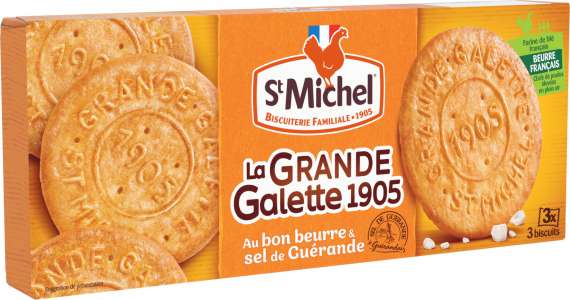 Máslové sušenky St Michel - Galette, s mořskou solí, 150 g