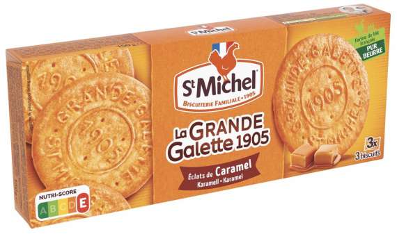Máslové sušenky St Michel - Galette, s karamelem, 150 g