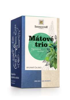 Bylinný čaj Sonnentor - Mátové trio, bio, 18 x 1,2 g, 21,6 g