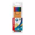 Liner STABILO point 88 - sada 6 barev