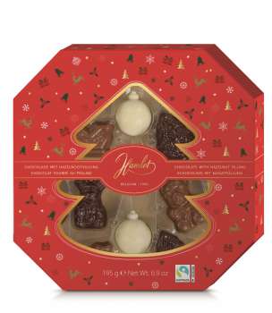 Směs figurek z barevné čokolády, 195 g