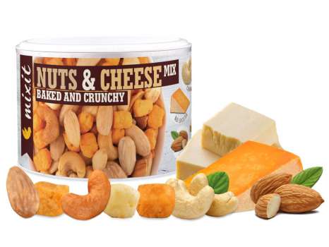 Mix pražených ořechů a křupavých sýrů, 120 g