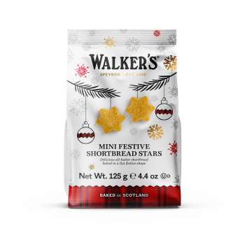 Skotské máslové sušenky Walkers v dárkovém sáčku, 125 g