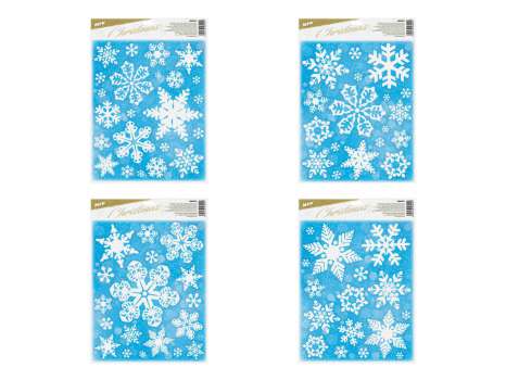 Vánoční okenní fólie,  30 x 42 cm