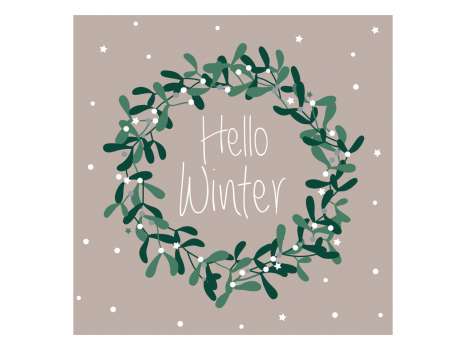 Vánoční ubrousky, Hello Winter, 20 ks