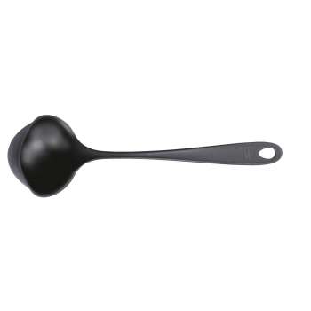 Kuchyňská naběračka Fiskars Essential - na polévku, černá