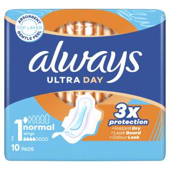 Dámské vložky Always - ultra day normal, 10 ks