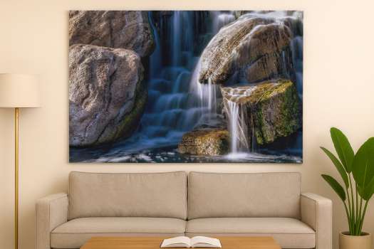 Akustický obraz 120 x 80 cm - bezrámový, motiv vodopád