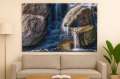 Akustický obraz 120 x 80 cm - bezrámový, motiv vodopád