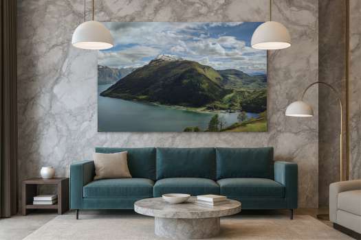 Akustický obraz 150 x 100 cm - bezrámový, motiv hora