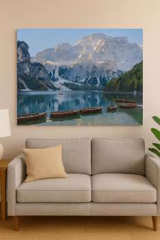 Akustický obraz 150 x 100 cm - bezrámový, motiv hory