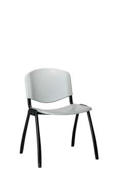 Konferenční židle Liza - plastová, světle šedá
