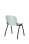 Konferenční židle Liza - plastová, světle šedá