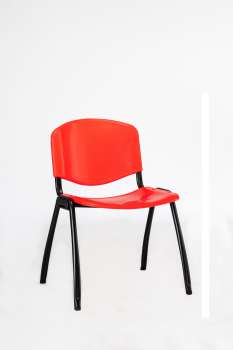 Konferenční židle Liza - plastová, červená