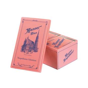 DÁREK: Oplatky Manner v plechové dóze 8x 75g