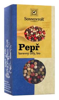Pepř barevný Sonnentor - celý, bio, 50 g