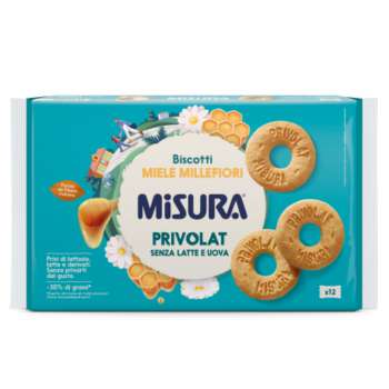 Sušenky Misura - s medem, bez laktózy, balené, 400 g