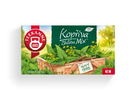 Bylinný čaj Teekanne - kopřiva mix, 20x 1,5 g, 30 g