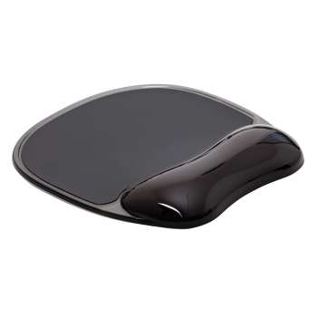 Podložka pod myš Q-Connect - gelová, s opěrkou zápěstí, černá