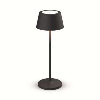 Stolní lampa MAULnina - dobíjecí, stmívatelná, antracitová