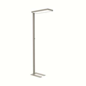 Stojací LED lampa MAULjura - stmívatelná, stříbrná