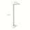 Stojací LED lampa MAULjura - stmívatelná, stříbrná