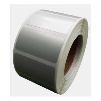 Etikety na kotoučku S&K Label - PET, termotransferové, bílé, 50 x 30 mm, 1 000 ks, stříbrné