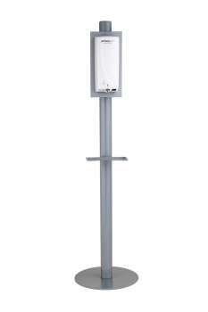 Stojan pro nerezový dávkovač dezinfekce - kovový, šedý