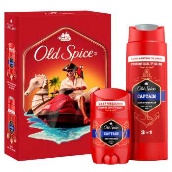 Dárková sada Old Spice Captain - stick, sprchový gel