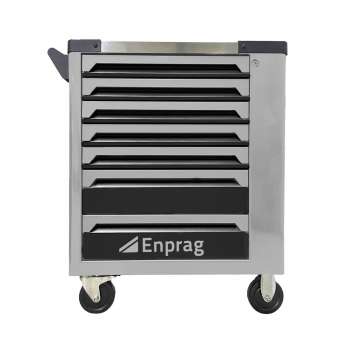 Dílenský vozík na nářadí XT2 - 7 zásuvek, šedá/černá