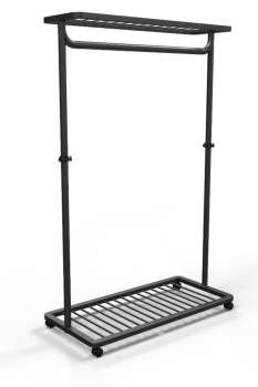 Šatnový věšák Alba Noko - mobilní, černý