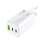 Síťový adaptér pro rychlé nabíjení Q-Connect GaN - 65W , 2x USB-C a 1x USB-A, bílý