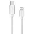 Nabíjecí a synchronizační kabel Q-connect Apple Lightning na USB-C - 30W, 1,0 m,  bílý