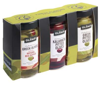 Trio řeckých oliv Olymp  3x 320g