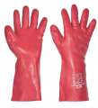 Máčené rukavice PVC STANDARD - červené, vel. 10,5