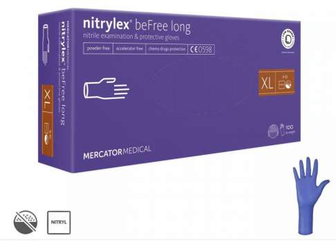 Rukavice Nitrylex befree long - vel. S