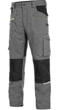 Kalhoty CXS Stretch - pánské, šedo-černé, vel. 54
