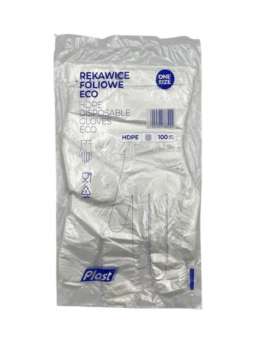 Rukavice HDPE foliové - se závěskou, UNI