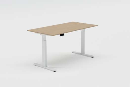 Výškově stavitelný stůl Adastra 2, šíře 160 cm - dub/bílý