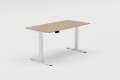 Výškově stavitelný stůl Adastra 2, šíře 160 cm - dub/bílý