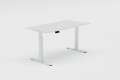 Výškově stavitelný stůl Adastra 2, šíře 160 cm - bílý/bílý